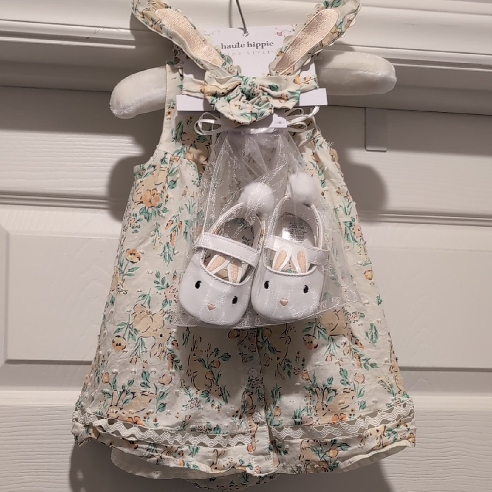 Kids White Bunny Shoes